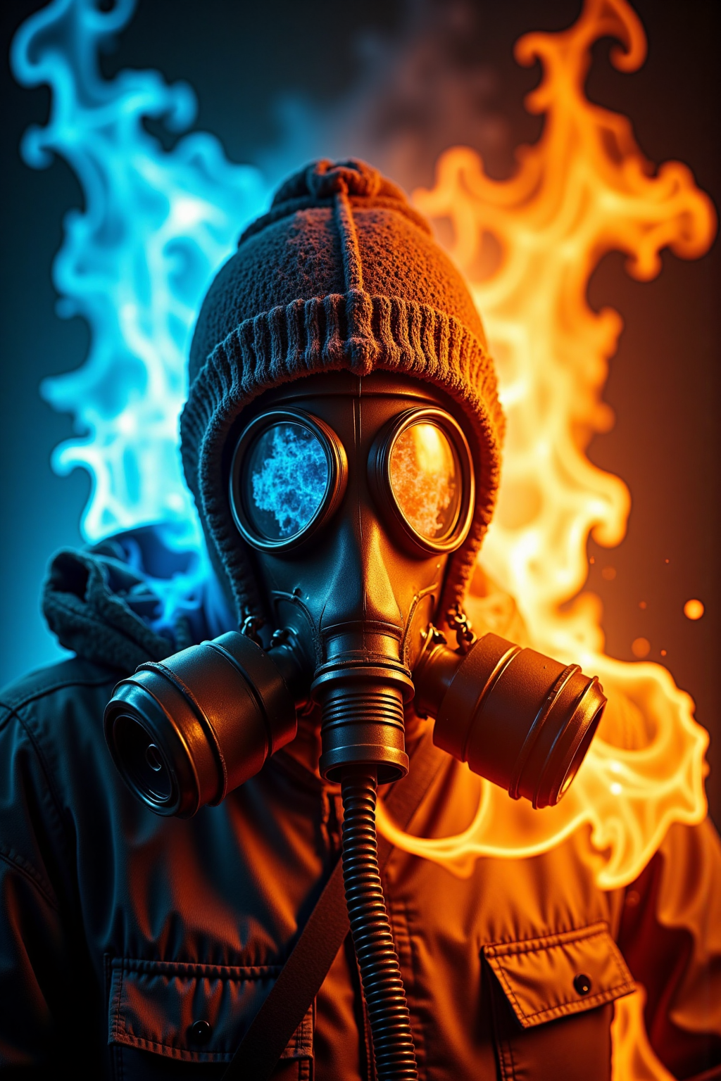 anm-onfire  photo burning fire flames, a gas mask-844120464-flux1-dev-1316_a1111.png